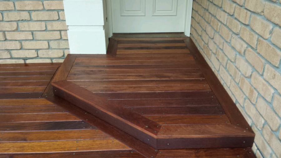 timber decking step by MY Carpentry